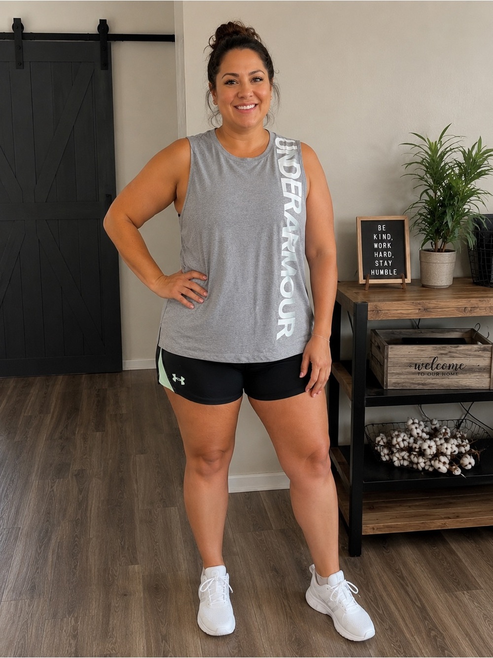 Under Armour women’s xl tank top shorts outfit set
